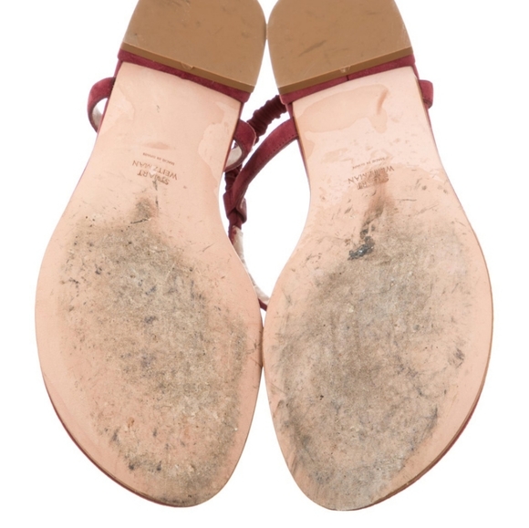 Stuart Weitzman suede strap sandals - Picture 5 of 5